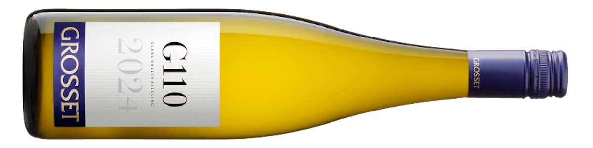 the bottle of Grosset G110 riesling - 2024 vintage